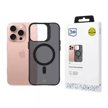   3mk Smoke MagCase case with MagSafe iPhone 16 Pro tok, átlátszó