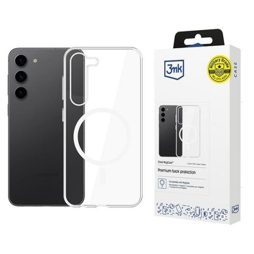 3MK Clear MagCase Samsung Galaxy S23 5G tok, átlátszó