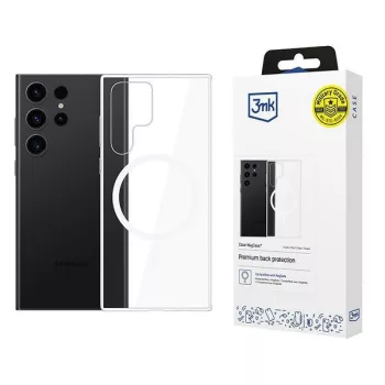 3MK Clear MagCase Samsung Galaxy S23 Ultra tok, átlátszó