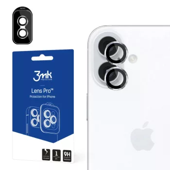   3mk Lens Protection Pro Camera Cover kamera lencse védő edzett üveg iPhone 16 / 16 Plus, ezüst