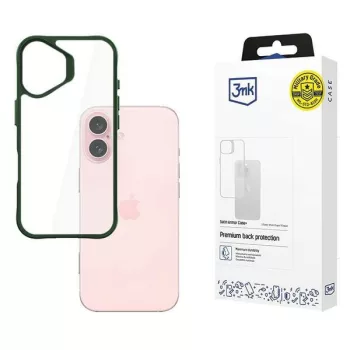   3MK SatinArmor+ Case iPhone 16 6.1"tok, zöld Military Grade