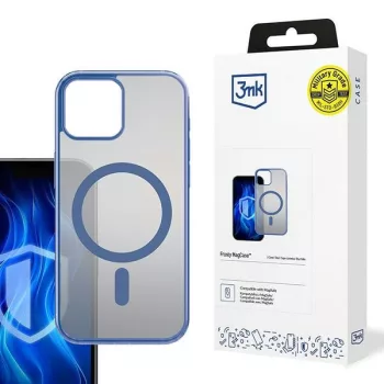 3MK Frosty MagCase iPhone 15 Plus tok, kék