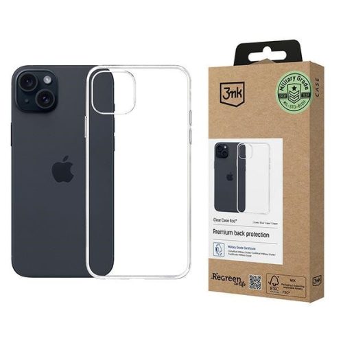 3MK tok, átlátszó Case Eco iPhone 14 Plus GRS CU 1304127