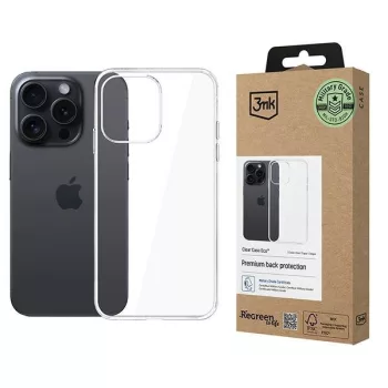 3MK tok, átlátszó Case Eco iPhone 15 Pro GRS CU 1304127