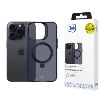 3MK Smoke Case Mag&Stand Apple iPhone 16 Pro Max tok, fekete