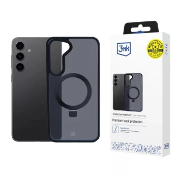   3MK Smoke Case Samsung Galaxy S24 Plus + Magsafe & Stand tok, fekete