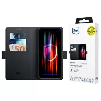   3MK Wallet Case Samsung Galaxy A16 oldalra nyíló tok, fekete