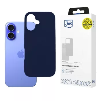   3MK Silicone Case iPhone 16 Pro Max 6.9" tok, sötétkék
