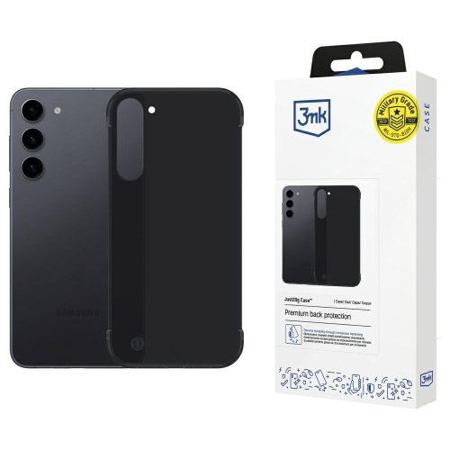 3MK Just20g Matt Case Samsung Galaxy S23 5G tok, fekete