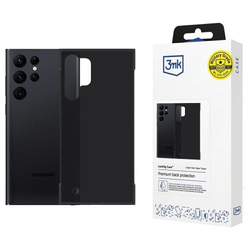 3MK Just20g Matt Case Samsung Galaxy S23 Ultra tok, fekete