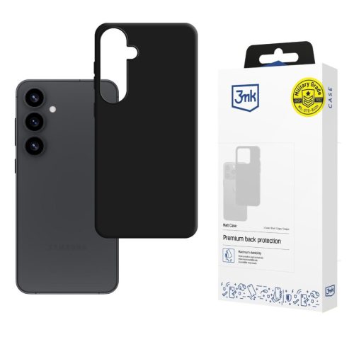 3mk Matt Samsung Galaxy S25 Plus tok, fekete