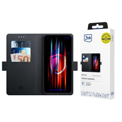 3mk Wallet Case for Xiaomi 14T Pro - tok, fekete