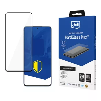   Tempered glass 3mk HardGlass Max Black for Xiaomi 14T / 14T Pro