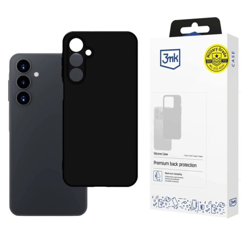 3mk Silicone Case Samsung Galaxy A16 tok, fekete