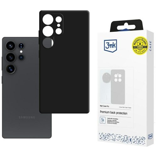 3MK Matt Case Pro Samsung Galaxy S25 Ultra tok, fekete