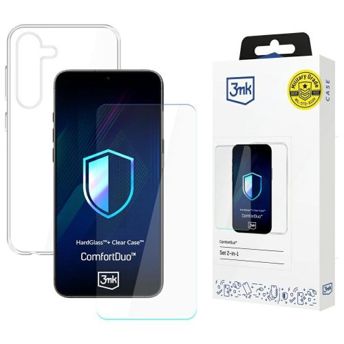 3MK ComfortDuo Clear Samsung Galaxy S25 Plus tok, átlátszó