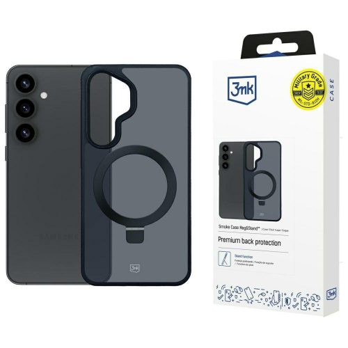 3MK Smoke Case Mag&Stand Samsung Galaxy S25 Plus tok, átlátszó