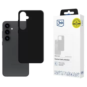 3MK Silicone Case Samsung Galaxy S25 Plus tok, fekete