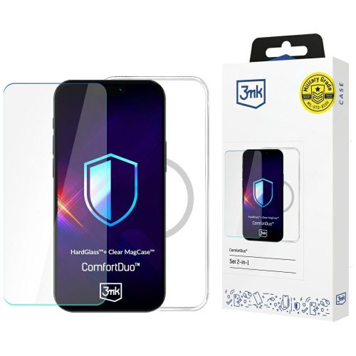 3MK ComfortDuo Clear MagCase Samsung Galaxy S25 Ultra tok, átlátszó