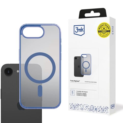 3mk Frosty MagCase Apple iPhone 16E tok, kék