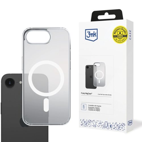 3mk Frosty MagCase Apple iPhone 16E tok, fehér