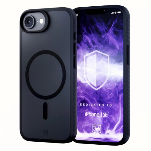 3mk Smoke MagCase Apple iPhone SE4/16E matt tok, fekete