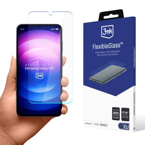 3mk FlexibleGlass Samsung Galaxy S25 edzett üvegfólia
