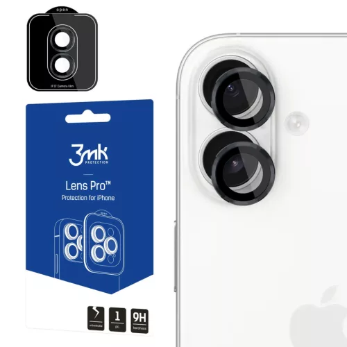 3mk Lens Protection Pro Camera Glass iPhone 17 - kameravédő, fekete