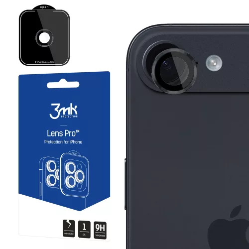 3MK Lens Protection Pro Apple iPhone 17 Air kameravédő, fekete