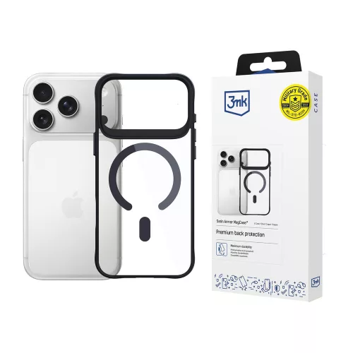3mk Satin Armor MagCase iPhone 17 Pro tok, átlátszó