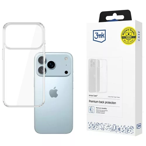 3MK case Armor Case Apple iPhone 17 Pro Max tok, átlátszó