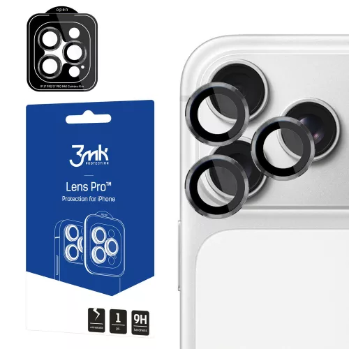 3mk Lens Protection Pro Tempered Glass iPhone 17 Pro / 17 Pro Max kameravédő, szürke