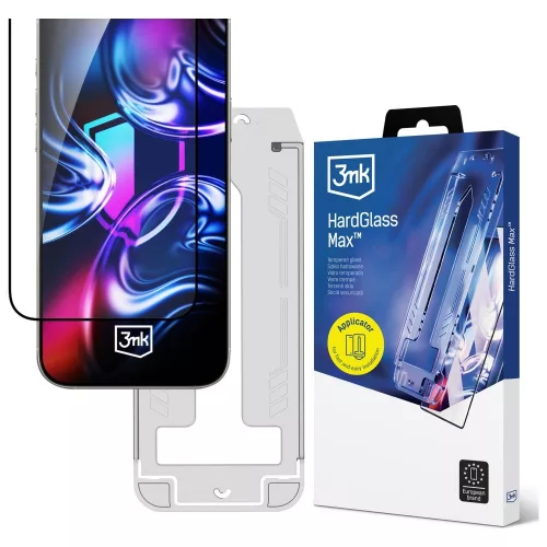 3MK HardGlass Max applikátorral Apple iPhone 17 Air edzett üvegfólia