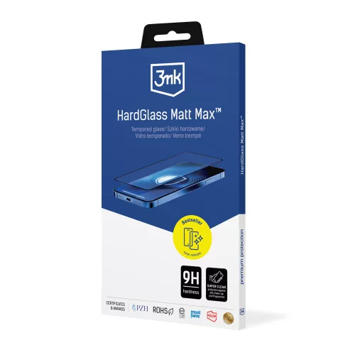 3mk HardGlass Matt Max Apple iPhone 17 Air edzett üvegfólia