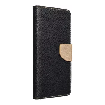   Smart Fancy oldalra nyíló tok Samsung Galaxy S22 Plus, arany, fekete