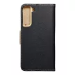 Smart Fancy oldalra nyíló tok Samsung Galaxy S22 Plus, arany, fekete