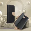 Smart Fancy oldalra nyíló tok Samsung Galaxy S22 Plus, arany, fekete
