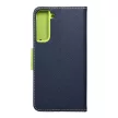 Smart Fancy oldalra nyíló tok Samsung Galaxy S22 Plus, sötétkék