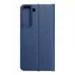 LUNA Book Carbon oldalra nyíló tok SAMSUNG S22, kék