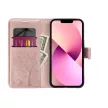 MEZZO Book case, oldalra nyíló tok SAMSUNG S22 Ultra fa, rozéarany