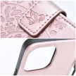 MEZZO Book case, oldalra nyíló tok SAMSUNG S22 Ultra fa, rozéarany