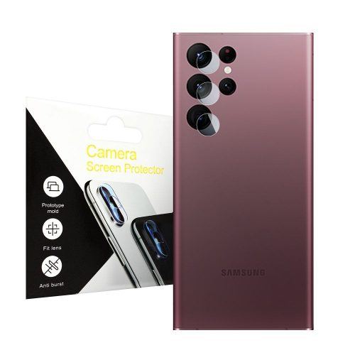 Edzett üvegfólia kameravédő Samsung S22 Ultra