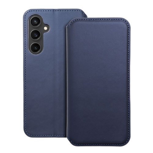 DUAL POCKET Book oldalra nyíló tok Samsung Galaxy S23 FE, sötétkék