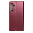 Smart Magnetic Samsung Galaxy S23 Fe oldalra nyíló tok, bordó