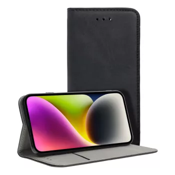   Smart Magnetic Samsung Galaxy S23 Fe oldalra nyíló tok, fekete