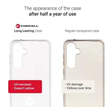   FORCELL F-PROTECT Long Lasting thin case tok Samsung Galaxy S23 FE, átlátszó