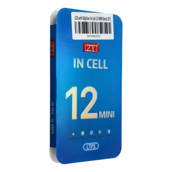   LCD kijelző iPhone 12 Mini digitalizátorral, fekete (ZY-LTPS)