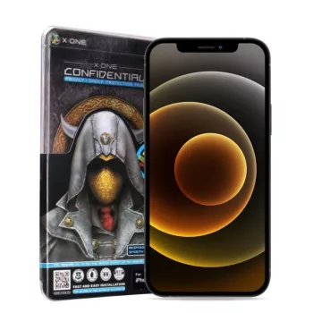   X-ONE Full Cover Extra Strong Privacy - iPhone 16 Pro (full glue) tempered glass 9H edzett üvegfólia