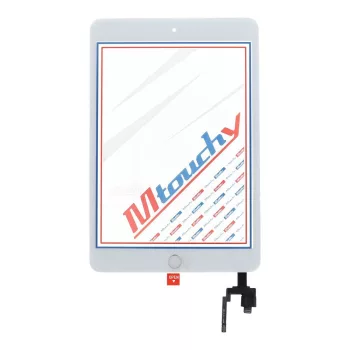   MUSTTBY Érintőképernyő + hátlapi matrica + Home iPAD Mini 3 (fehér)