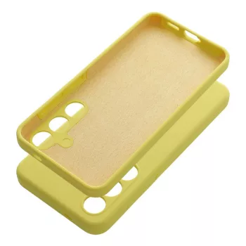 Case SILICONE 2mm Samsung Galaxy S24 FE tok, sárga